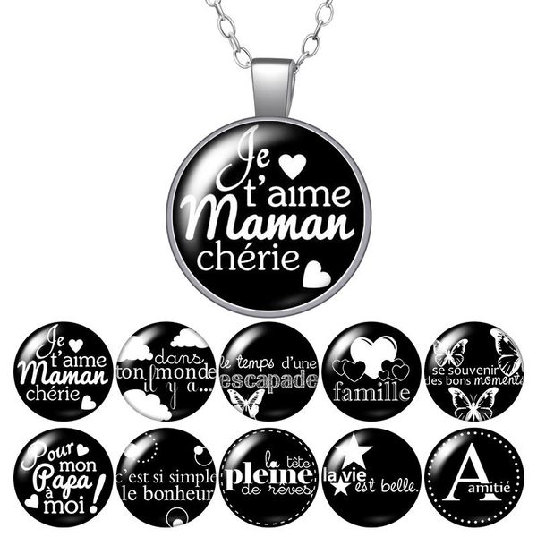 french je t'aime mama cheire papa round pendant necklace 25mm glass cabochon silver color jewelry women party birthday gift 50cm
french je t'aime mama cheire papa round pendant necklace 25mm glass cabochon silver color jewelry women party birthday gift 50cm