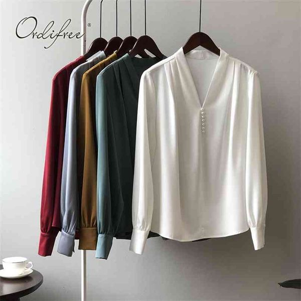 summer women shirts blouse long sleeve beading vintage office lady formal work shirt 210513, White
summer women shirts blouse long sleeve beading vintage office lady formal work shirt 210513, White