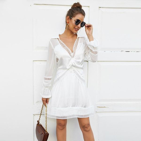 women long sleeve hollow out mini white ladies dress elegant corset party dresses evening summer causal chiffon casual, Black;gray
women long sleeve hollow out mini white ladies dress elegant corset party dresses evening summer causal chiffon casual, Black;gray