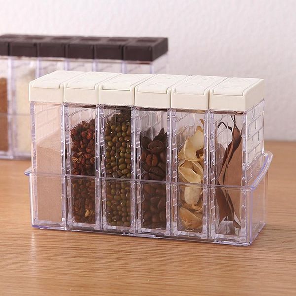 storage bottles & jars 6pcs kitchen seasoning boxes jar plastic spice lid organizer sugar pepper layers box home organization
storage bottles & jars 6pcs kitchen seasoning boxes jar plastic spice lid organizer sugar pepper layers box home organization