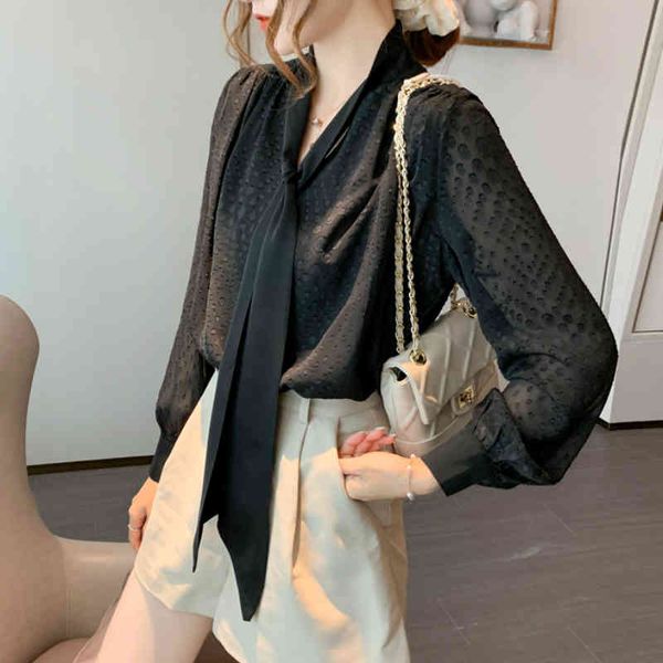women's blouses & shirts spring womens bow neck loose long sleeves dobby chiffon temperament ol solid black white xnu0
women's blouses & shirts spring womens bow neck loose long sleeves dobby chiffon temperament ol solid black white xnu0