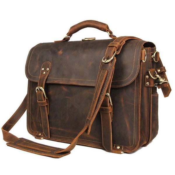 super quality handmade genuine leather men's travel briefcase cowhide lapbag vintage real business 3 bagpack way briefcases
super quality handmade genuine leather men's travel briefcase cowhide lapbag vintage real business 3 bagpack way briefcases