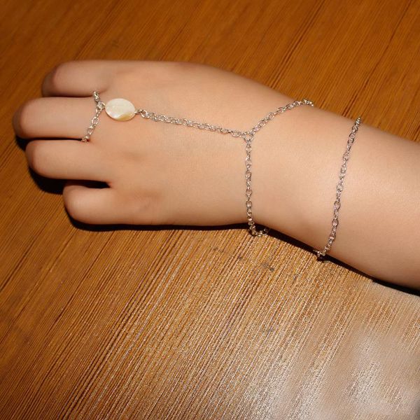 link, chain charm copper beads connecting finger bangle for women lock chunky bracelets friend couple jewelry, Black
link, chain charm copper beads connecting finger bangle for women lock chunky bracelets friend couple jewelry, Black