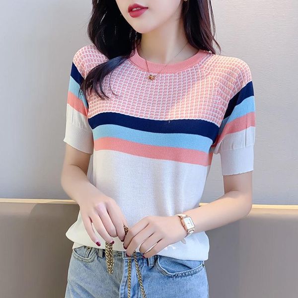 women's sweaters women spring autumn style knitted sweater pullovers lady casual striped printed o-neck short sleeve zz0037, White;black
women's sweaters women spring autumn style knitted sweater pullovers lady casual striped printed o-neck short sleeve zz0037, White;black