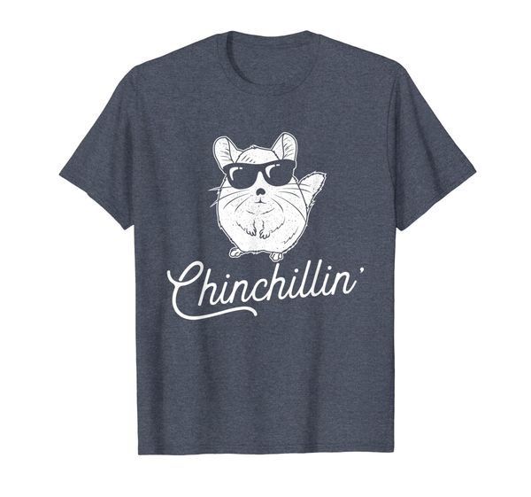 chinchillin' - funny chinchilla lovers t-shirt, White;black 
chinchillin' - funny chinchilla lovers t-shirt, White;black