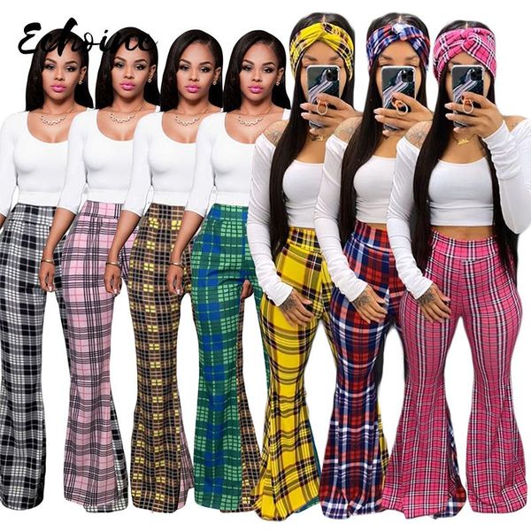fashion checkered print high waisted bell bottom pant for women 2021 autumn plaid pantalones classic bodycon flare trousers women's pan, Black;white
fashion checkered print high waisted bell bottom pant for women 2021 autumn plaid pantalones classic bodycon flare trousers women's pan, Black;white