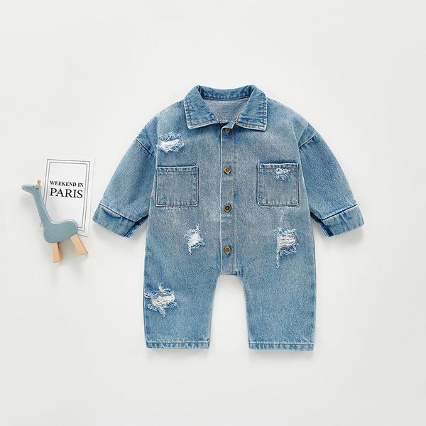 spring and autumn freshmen boys girls fashion cowboy hole casual jumpsuit baby long sleeve clothing sets, White
spring and autumn freshmen boys girls fashion cowboy hole casual jumpsuit baby long sleeve clothing sets, White