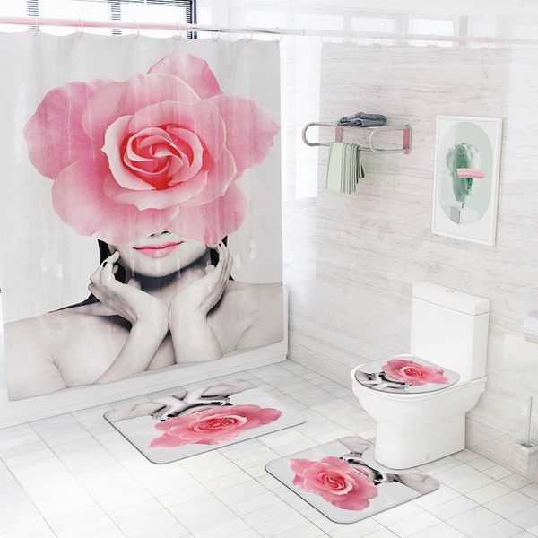 bath mats pink bathroom rug set mat wiht shower curtain home decor microfiber carpet non-slip toilet foot
bath mats pink bathroom rug set mat wiht shower curtain home decor microfiber carpet non-slip toilet foot