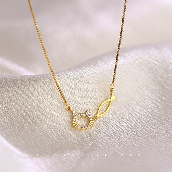pendant necklaces cat fish charm pendants necklace for women statement party jewelry, Silver
pendant necklaces cat fish charm pendants necklace for women statement party jewelry, Silver