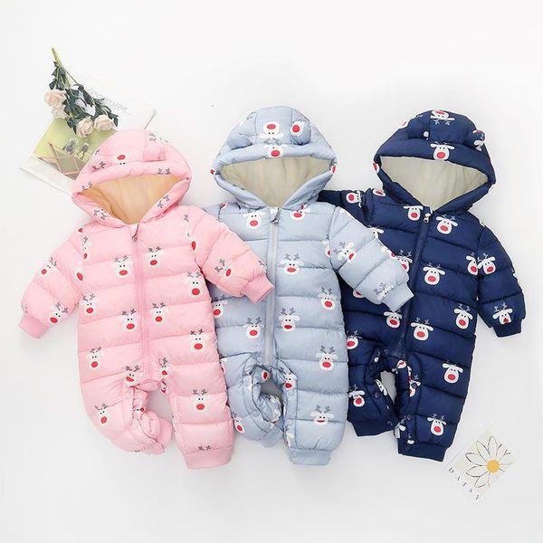 jumpsuits baby hooded romper for boys and girls winter clothes outdoor warm thick soft plus velvet lining, Blue
jumpsuits baby hooded romper for boys and girls winter clothes outdoor warm thick soft plus velvet lining, Blue