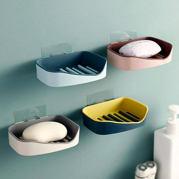soap dishes 1pc wall-mounted box double-layer drain holder dish for bathroom suction cup household toilet creative storage boxes
soap dishes 1pc wall-mounted box double-layer drain holder dish for bathroom suction cup household toilet creative storage boxes