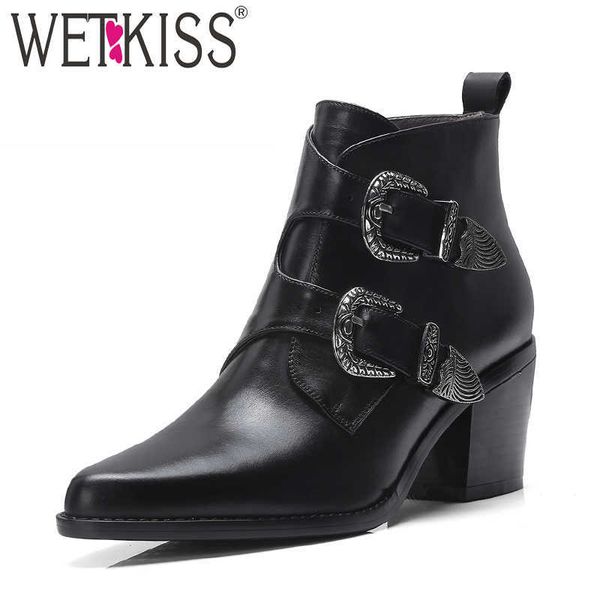 wetkiss thick high heels women ankle boots pointed toe zip footwear cow leather female boot fashion shoes spring black 210630
wetkiss thick high heels women ankle boots pointed toe zip footwear cow leather female boot fashion shoes spring black 210630