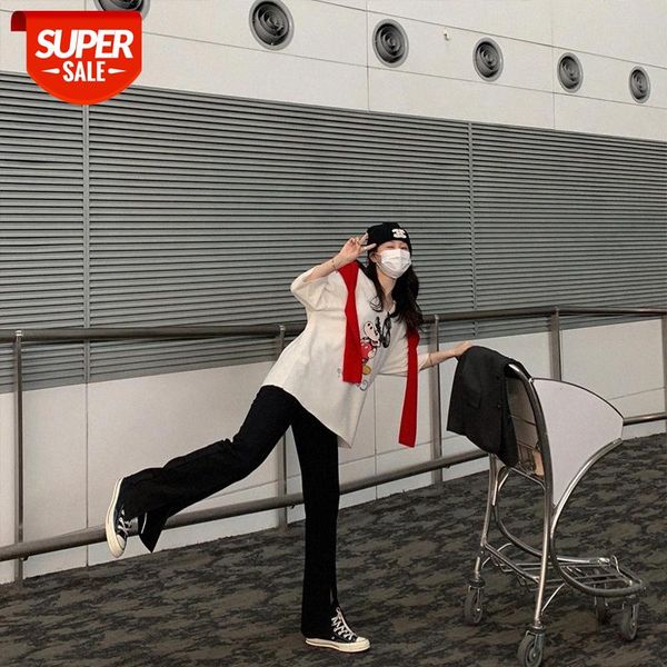 knitted split trousers, black women are thin, bai has a drape flared pants, casual trend #qb2d, Black;white
knitted split trousers, black women are thin, bai has a drape flared pants, casual trend #qb2d, Black;white