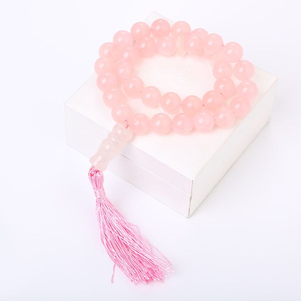 Islamic Muslim Rosary Natural Stone Tassel Tasbih Pendant 33 Pink crystal Prayer Beads Mohammed Rosary for Women Men Turkey Eid
Islamic Muslim Rosary Natural Stone Tassel Tasbih Pendant 33 Pink crystal Prayer Beads Mohammed Rosary for Women Men Turkey Eid