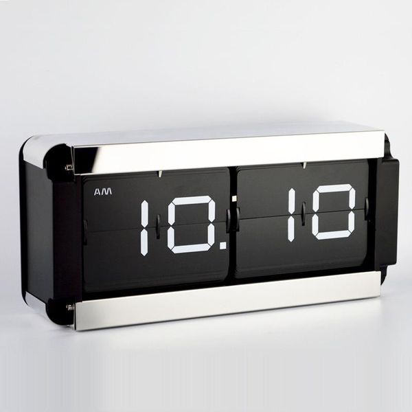 desk & table clocks large flip stainless steel auto clock for office and home decoration
desk & table clocks large flip stainless steel auto clock for office and home decoration