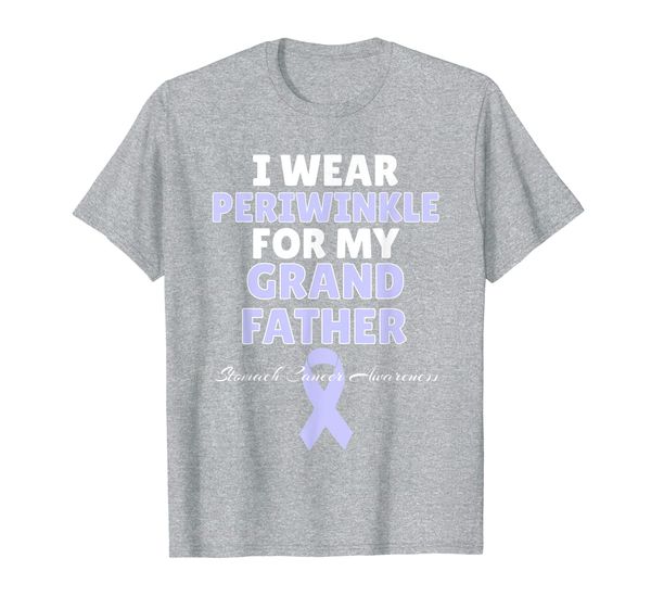 stomach cancer awareness i wear periwinkle for grand father t-shirt, White;black
stomach cancer awareness i wear periwinkle for grand father t-shirt, White;black