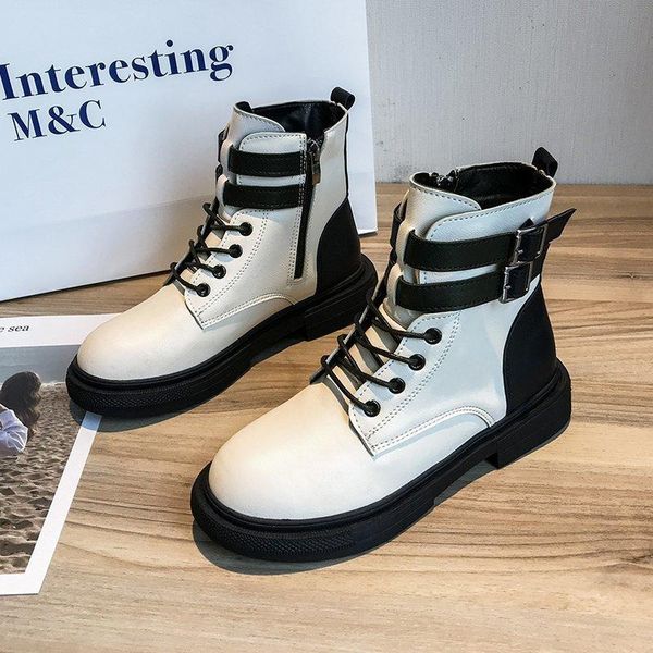 boots women lace up ankle punk motorcycle round toe lady black soft pu leather autumn shoes thick size 35-40
boots women lace up ankle punk motorcycle round toe lady black soft pu leather autumn shoes thick size 35-40