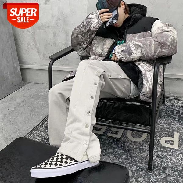 double side button jogger sweatpants men elastic wasit streetwear loose casual hip hop trousers wide leg harajuku cargo pants #ml2z, Black;white
double side button jogger sweatpants men elastic wasit streetwear loose casual hip hop trousers wide leg harajuku cargo pants #ml2z, Black;white