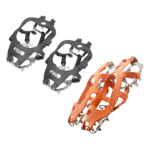 crampons shoe covers delicate design 18 teeth spiked grips cleat climbing camping anti slip shoes cover cords, slings and webbing
crampons shoe covers delicate design 18 teeth spiked grips cleat climbing camping anti slip shoes cover cords, slings and webbing