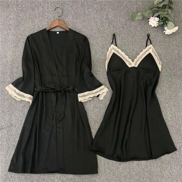 women's sleepwear 2pcs sleep set bride bridesmaid wedding robe women kimono bathrobe gown black satin silky nighty&robe suit intimate l, Black;red
women's sleepwear 2pcs sleep set bride bridesmaid wedding robe women kimono bathrobe gown black satin silky nighty&robe suit intimate l, Black;red