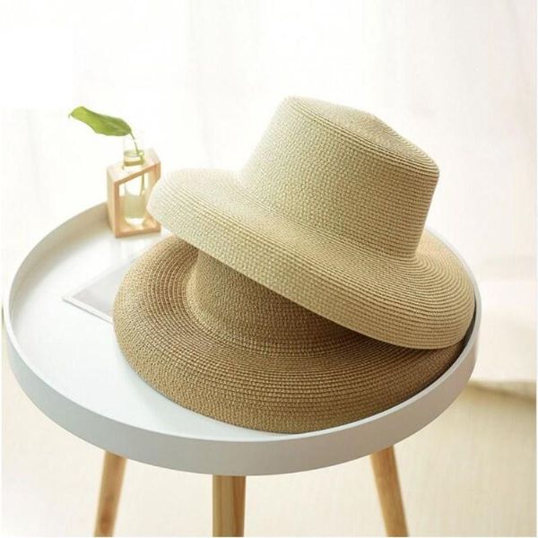 seioum 2021 women sun hat wide brim summer straw hepburn natural black fashion foldable beach boater cap hats, Blue;gray
seioum 2021 women sun hat wide brim summer straw hepburn natural black fashion foldable beach boater cap hats, Blue;gray