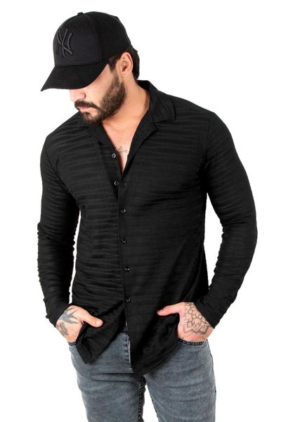 men's casual shirts deepsea male combed cotton shirt slim fit lycra horizontal cut striped long sleeve four seasons 2200427, White;black
men's casual shirts deepsea male combed cotton shirt slim fit lycra horizontal cut striped long sleeve four seasons 2200427, White;black