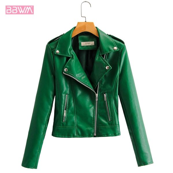 pu locomotive slim lapel long sleeve windproof fashion short style women's jacket korean style simple zipper chic female coat 210507, Black;brown
pu locomotive slim lapel long sleeve windproof fashion short style women's jacket korean style simple zipper chic female coat 210507, Black;brown