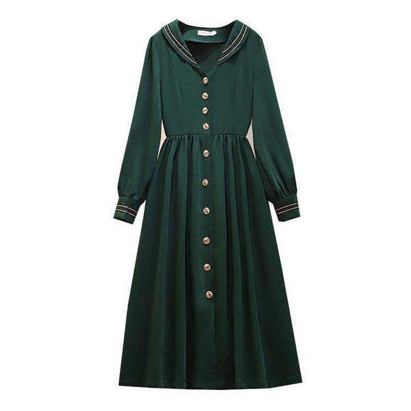 perhaps u women elegant green shawl collar long sleeve knee length dress vintage button solid d2200 210529, Black;gray
perhaps u women elegant green shawl collar long sleeve knee length dress vintage button solid d2200 210529, Black;gray