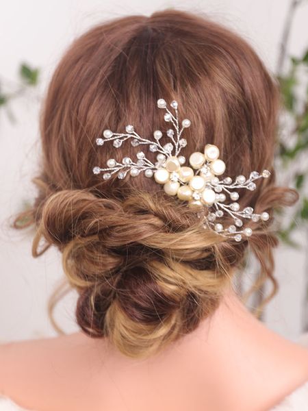 artsy chic shiny crystal pearls handmade hair comb pure quietly elegant wedding hair accessories for women ornaments, Silver
artsy chic shiny crystal pearls handmade hair comb pure quietly elegant wedding hair accessories for women ornaments, Silver