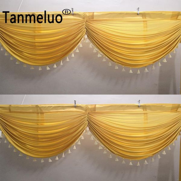 party decoration tanmeluo tassel ice silk swag drape valance for backdrop curtain wedding stage background event 3m 6m long
party decoration tanmeluo tassel ice silk swag drape valance for backdrop curtain wedding stage background event 3m 6m long