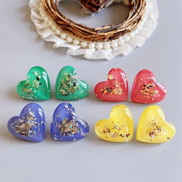 stud sweet lovely heart earrings resin glitter inside christmas gift for women girls accessories, Golden;silver
stud sweet lovely heart earrings resin glitter inside christmas gift for women girls accessories, Golden;silver