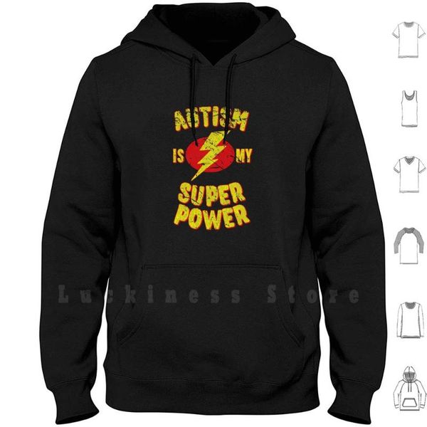autism is my superpower vintage hoodies long sleeve cool super funny humor retro awareness men's & sweatshirts, Black
autism is my superpower vintage hoodies long sleeve cool super funny humor retro awareness men's & sweatshirts, Black