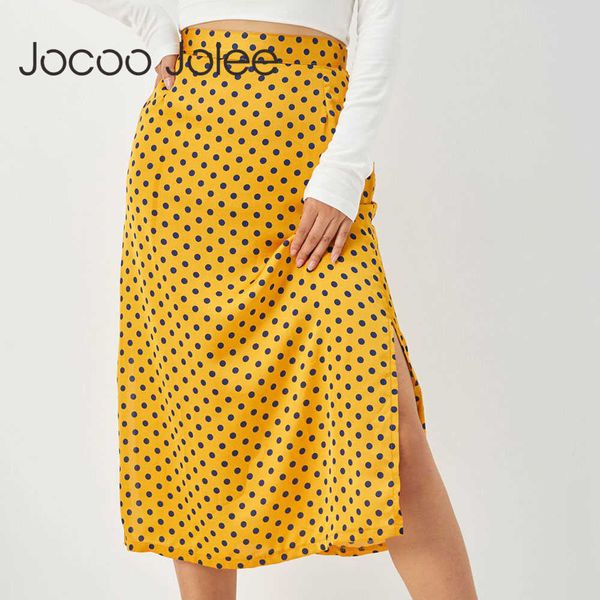 jocoo jolee casual polka dot split midi skirt women elegant high waist satin slim bodycon skirt summer bohemian a line skirts 210619, Black
jocoo jolee casual polka dot split midi skirt women elegant high waist satin slim bodycon skirt summer bohemian a line skirts 210619, Black