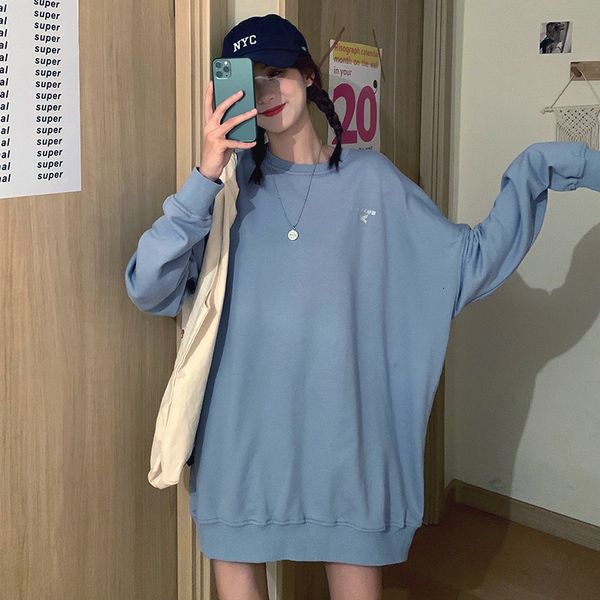 women hoodie 2021 autumn new blue s fall 2021 long sleeve round neck loose korean fashion over size streetwear harajuku, Black
women hoodie 2021 autumn new blue s fall 2021 long sleeve round neck loose korean fashion over size streetwear harajuku, Black