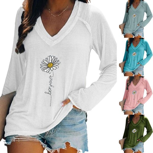 women's blouses & shirts plus size fashion daisy t-shirt casual autumn spring ladies v-neck tunic female women long sleeve shirt blusa, White
women's blouses & shirts plus size fashion daisy t-shirt casual autumn spring ladies v-neck tunic female women long sleeve shirt blusa, White