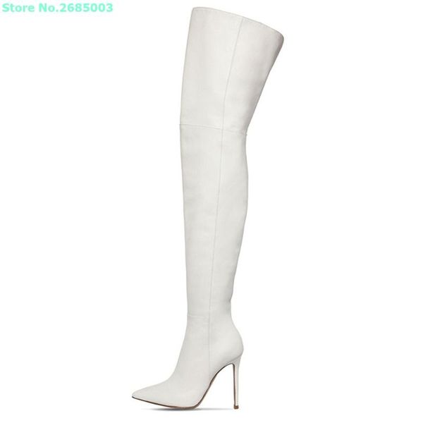 boots pointed toe solid patent lesther over the knee thin high heels women fashion autume winter 2021 shoes white, Black
boots pointed toe solid patent lesther over the knee thin high heels women fashion autume winter 2021 shoes white, Black
