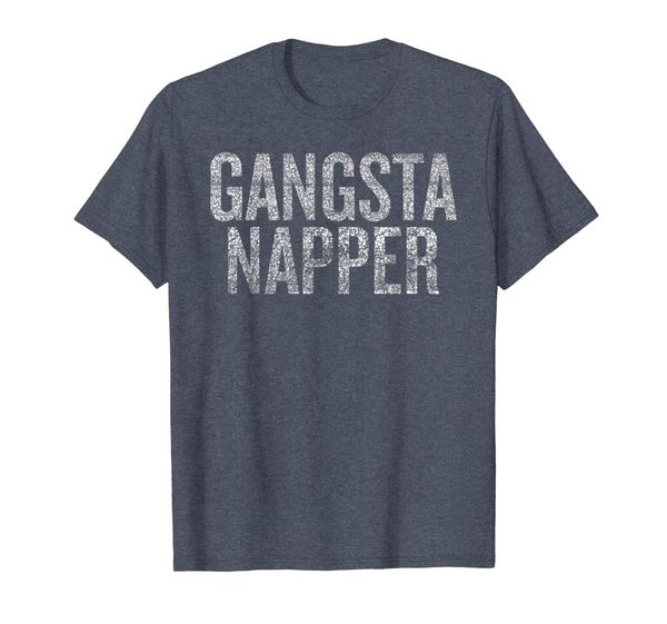 gangsta napper shirt distressed funny humorous shirt, White;black
