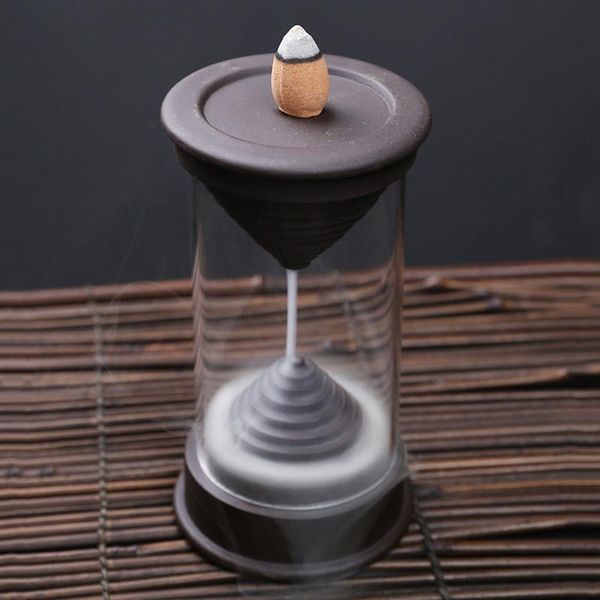hourglass zisha pottery backflow waterfall smoke incense burner censer holder home crafts decoration fragrance lamps
hourglass zisha pottery backflow waterfall smoke incense burner censer holder home crafts decoration fragrance lamps