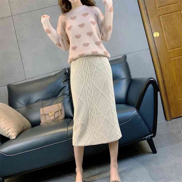 autumn winter women's skirt korean style diamond lattice knit solid color high waisted thin all-match s ll570 210506, Black
autumn winter women's skirt korean style diamond lattice knit solid color high waisted thin all-match s ll570 210506, Black
