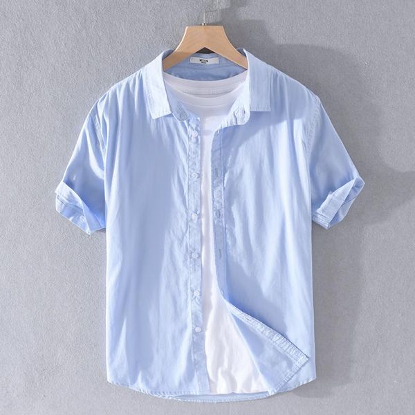 men's casual shirts 2021 summer suehaiwe's style italy brand cotton shirt men short sleeve blue for fashion mens chemise cam, White;black
men's casual shirts 2021 summer suehaiwe's style italy brand cotton shirt men short sleeve blue for fashion mens chemise cam, White;black