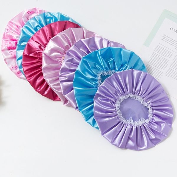 satin silk lace women's makeup shower bath cap silky bathing hats nightcap hair car bunners lovely for home beauty waterproof caps g38x
satin silk lace women's makeup shower bath cap silky bathing hats nightcap hair car bunners lovely for home beauty waterproof caps g38x