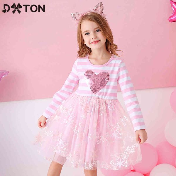 girl's dxton princess dresses winter long sleeve heart sequined kids dress for girls stripe casual children costumes c0223, Red;yellow
girl's dxton princess dresses winter long sleeve heart sequined kids dress for girls stripe casual children costumes c0223, Red;yellow
