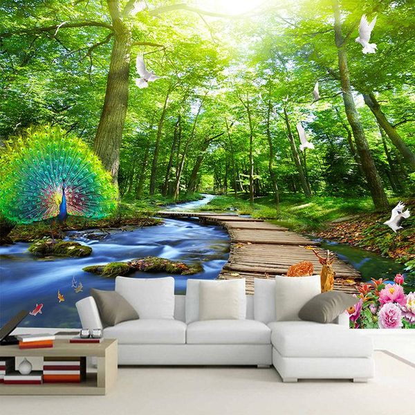 wallpapers custom po 3d nature landscape forest peacock wall cloth living room sofa bedroom backdrop home decor covering
wallpapers custom po 3d nature landscape forest peacock wall cloth living room sofa bedroom backdrop home decor covering