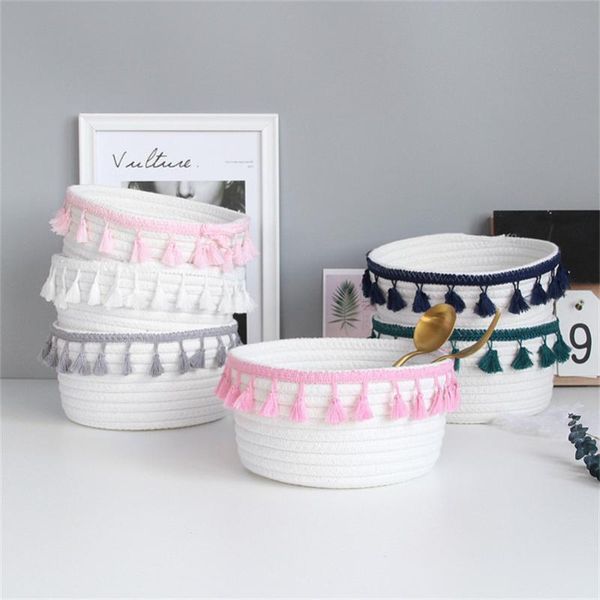 storage baskets cotton rope woven basket for toys food make up clothes sundries home decoration organizer cesto ropa sucia household
storage baskets cotton rope woven basket for toys food make up clothes sundries home decoration organizer cesto ropa sucia household