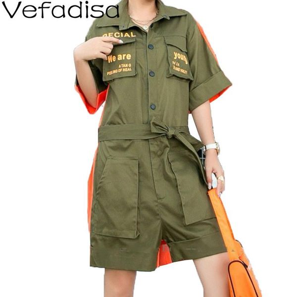 women's jumpsuits & rompers vefadisa stitching color summer playsuits plus size women 2021 letter print short sleeve patchwork qyf2835, Black;white
women's jumpsuits & rompers vefadisa stitching color summer playsuits plus size women 2021 letter print short sleeve patchwork qyf2835, Black;white
