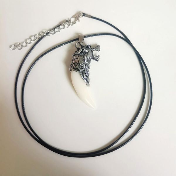 pendant necklaces men's necklace summer matching wolf head resin teeth boy gift zinc alloy miasol male jewelry electronic rock, Silver
pendant necklaces men's necklace summer matching wolf head resin teeth boy gift zinc alloy miasol male jewelry electronic rock, Silver