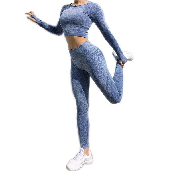seamless 2 pcs set women sport suit gym workout clothes long sleeve fitness crop and scrunch buyoga leggings yoga outfit
seamless 2 pcs set women sport suit gym workout clothes long sleeve fitness crop and scrunch buyoga leggings yoga outfit