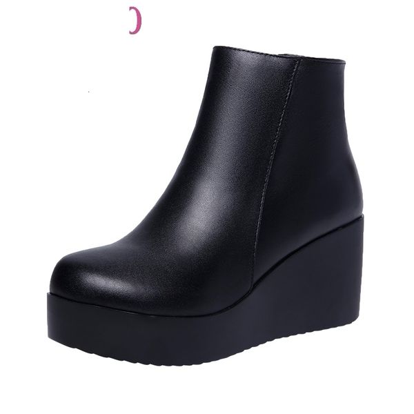 boots 2021 genuine leather autumn winter shoes women ankle female wedges boot platform warm j7hq, Black
boots 2021 genuine leather autumn winter shoes women ankle female wedges boot platform warm j7hq, Black