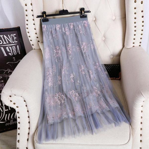 skirts 2021 spring elastic high waist slimming fashion embroidery a-line skirt casual simple women mesh long, Black
skirts 2021 spring elastic high waist slimming fashion embroidery a-line skirt casual simple women mesh long, Black