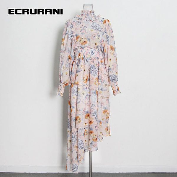 casual dresses ecrurani hit color vintage dress for women stand collar long sleeve high waist irregular hem midi female 2021 summer, Black;gray
casual dresses ecrurani hit color vintage dress for women stand collar long sleeve high waist irregular hem midi female 2021 summer, Black;gray